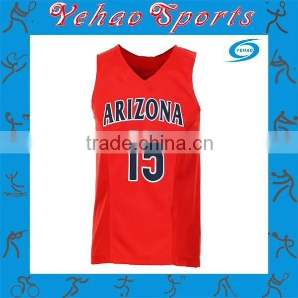 Team Red Basketball Sport Wear China Made Basketball Jersey photo-3