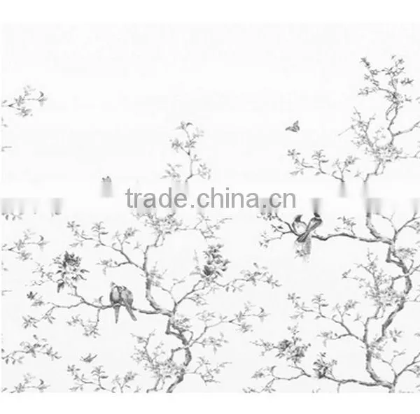 Expensive Printing Special Effect Wallpaper, Traditional Bird Wallcovering for Home , Deco Wall Sticker Corparation photo-2