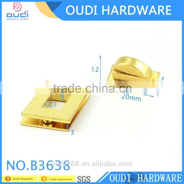 2016 the Most Popular Zinc Alloy Light Gold Bag Accessories Turn Lock. photo-4