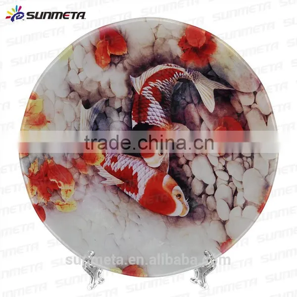SUNMETA Factory Personalized 10 Inch Sublimation Toughened Glass Plate for 3D Vacuum Machine photo-2