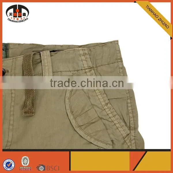 Custom Cargo Elastic Waist Shorts for Men With Multiple Pockets photo-4