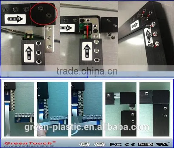 High Resolution 32767*32767 Infrared Sensor Multi 50inch Touch Screen Panel Plug and Play With Drive Free photo-3