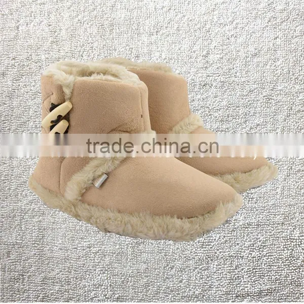 New Ladies Snugg Microsuede Boots Warm Toggle Ankle Slippers photo-2