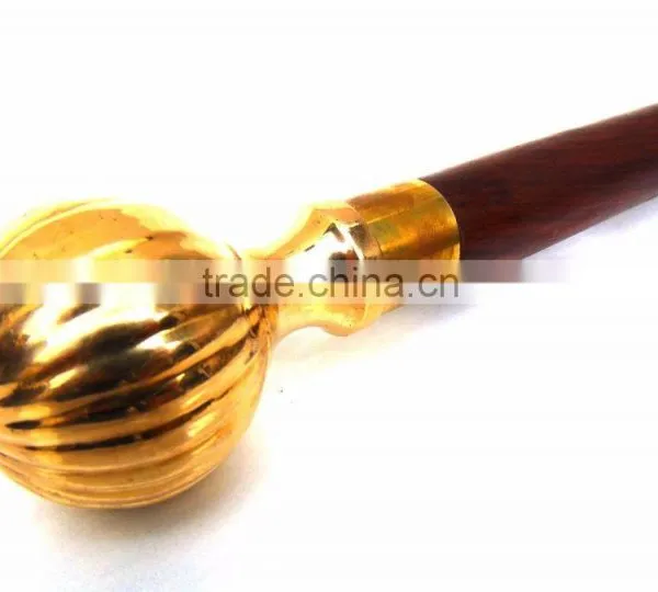 Antique Brass Vintage Walking Stick/Golden Handle Walking Stick/Beautiful Walking Stick Wk1120 photo-3