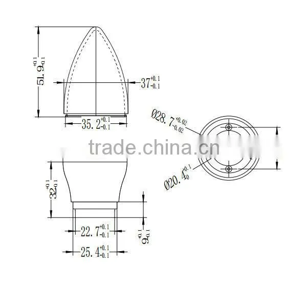 C37E27 5W Candle Light LED Fitting photo-3