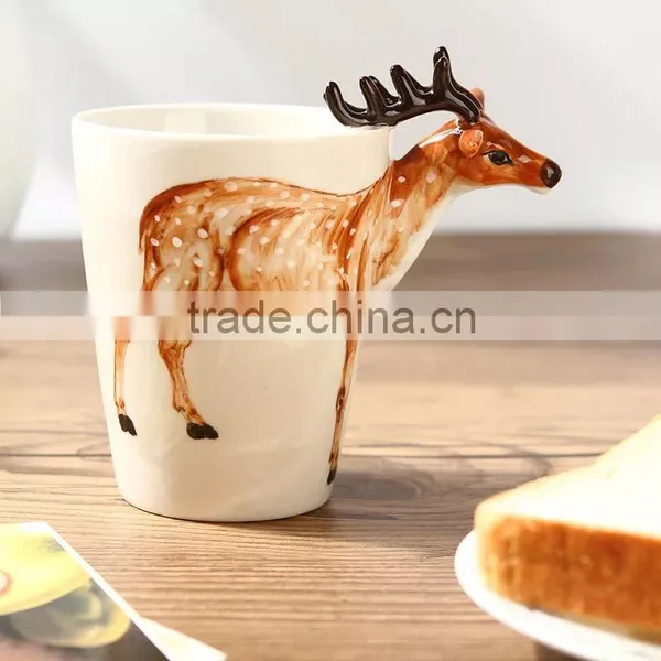 3d Animal Cup, Ceramic Animal Hand Painting Ceramic Mug,coffee Mug photo-5