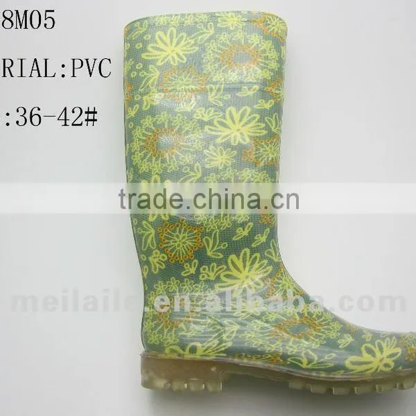 New Model Colorful PVC Jelly Women Boots for Fashion Shoes