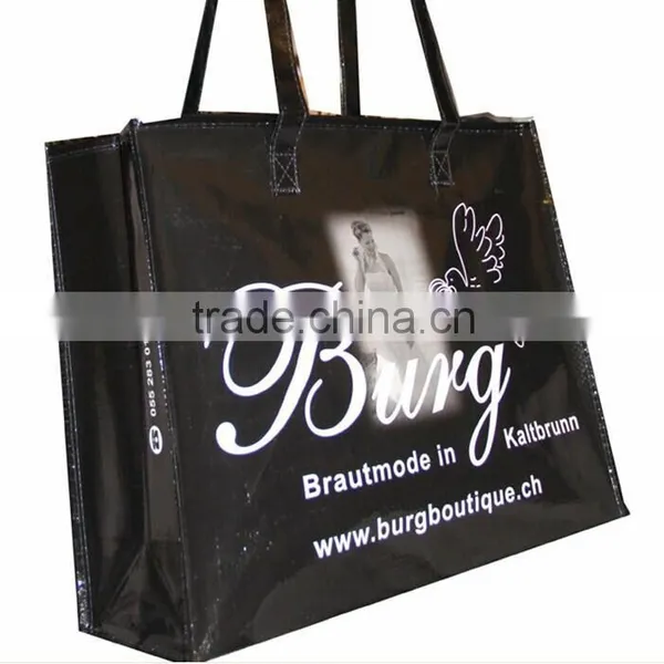 Zipper Closed PP Woven Beach Bag
