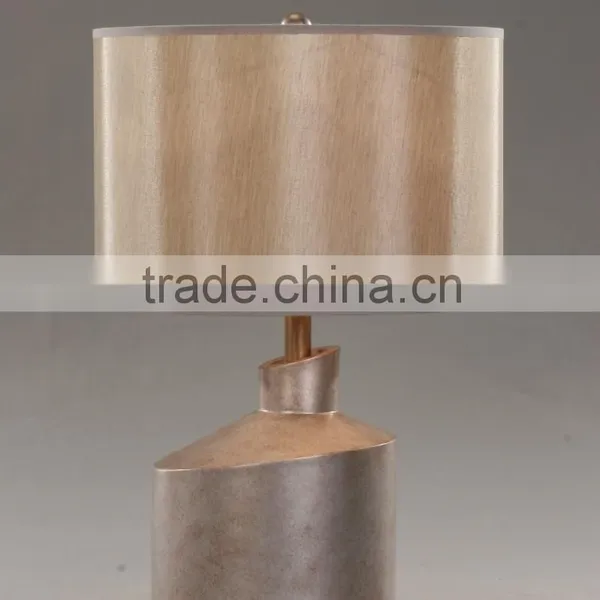 2015 Modern Poly With Fabric Shade Saving Table Lamp/light photo-2