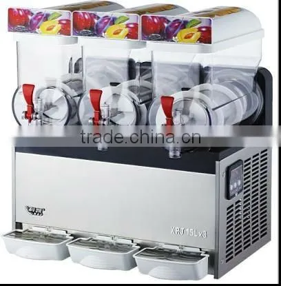 Stainless steel three tanks slush machin with CE and low price