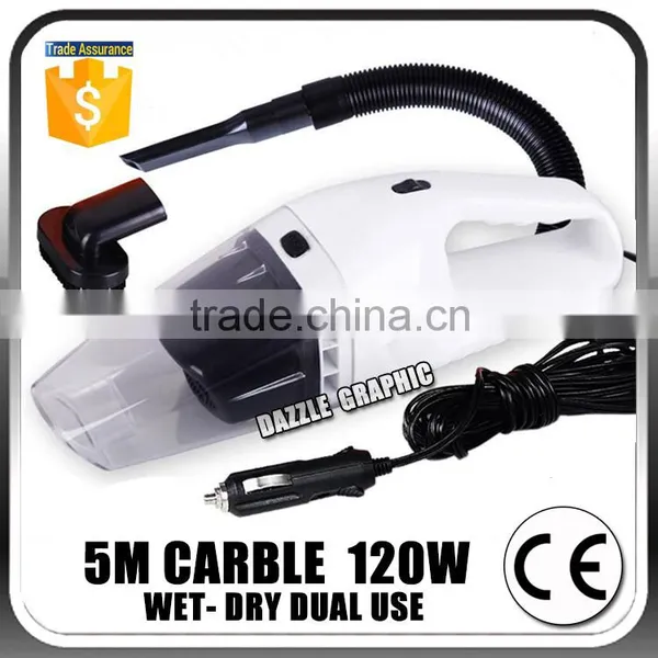 Car Vacuum Cleaner Wet And Dry Dual Use Super Suction120W DC 12v Car Cleaner Vacuum Cleaner for Home and Car
