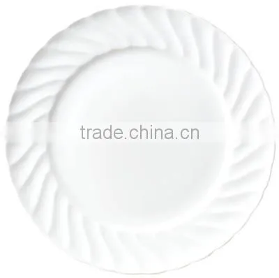 Super White Emboss Ceramic Serving Plate Platter Wedding Plate photo-6