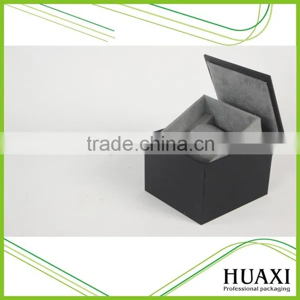 2016 Top Quality Dark Black Wooden Wrist Watch Box photo-5