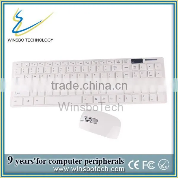2014 New Wireless Bamboo Keyboard and Mouse / Smart tv With Wireless Mouse and Keyboard/ Wireless Keyboard for Smart tv