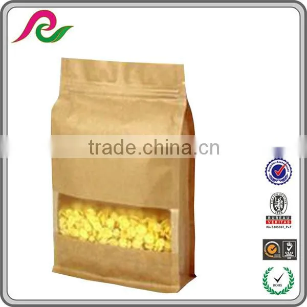 Factory Price Foil Lined Kraft Paper Gusseted Pouches For Food Packaging photo-2