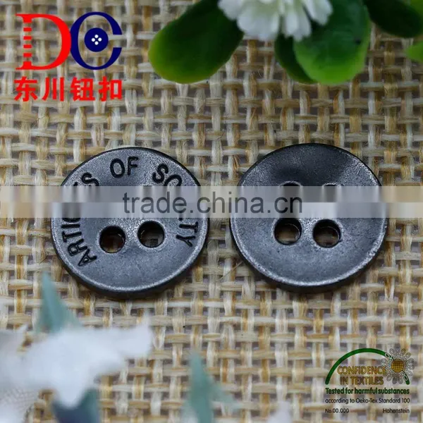 Gunmetal Sew Button 4 Hole Metal Button for Jeans Shirt photo-4
