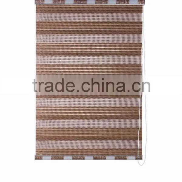 New Style Double Layer Fabrics Zebra Blinds photo-5