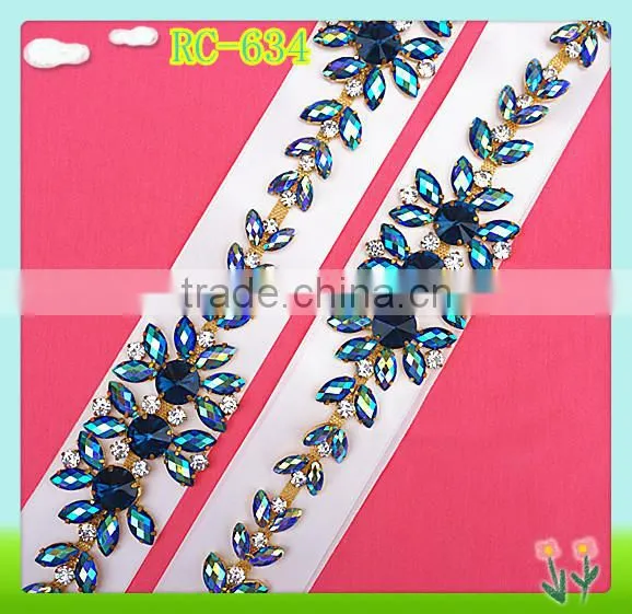2016 Decorative Rhinestone Chain Trimmings,rhinestone Banding