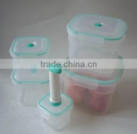 5pcs Square Airtight Vacuum Food Storage Container
