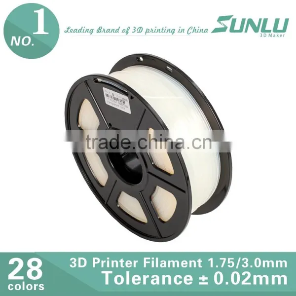 Sunlu No Bubble WOOD 3D Printer Filament 1.75mm Flexible Rod Plastic Filament