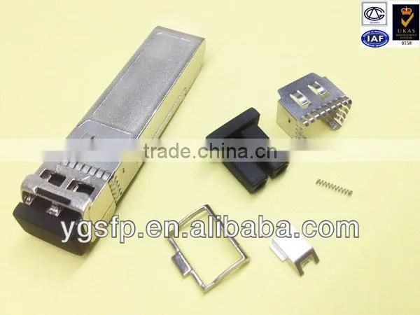 SFP+ Transceiver Housing In Fiber Optic Equipment For Cable Connector. photo-4