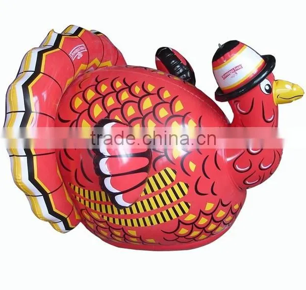 PVC Inflatable Water Toy for Kids,red Turkey Toy for Kids With High Quality,inflatable Pool Toys Indoor