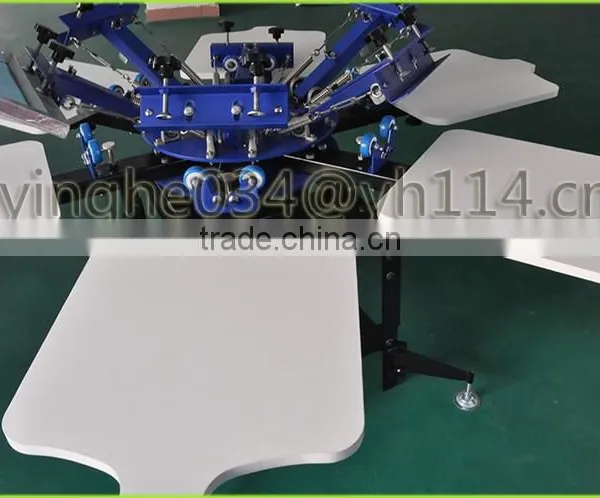 2015 New Manual 6 Color 6 Sation T-shirts Screen Printing Machine/t Shirt Silk Screen Printing Machine Manual&textile Printing m photo-3