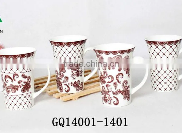 12oz High Quality Plain White Bone China Mugs With Decals for Cheap Sale photo-2
