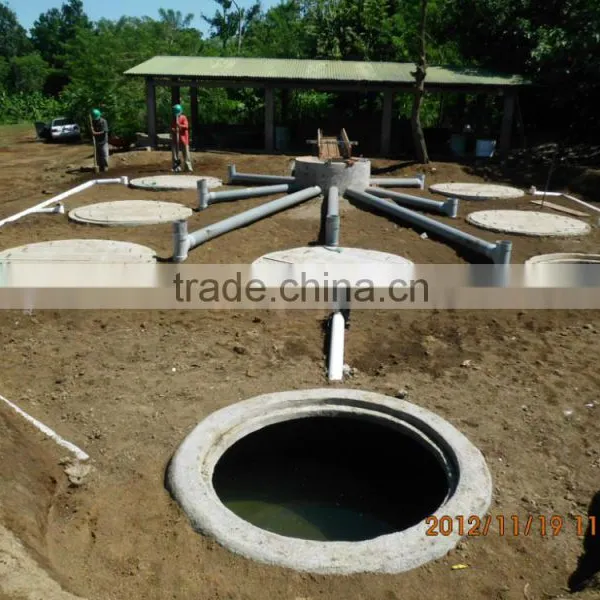 China Puxin Easy to Maintain Home Use 4m3 Hydraulic Pressure Biogas Plant photo-6