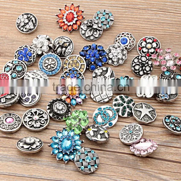 2016 New 18mm Multicolor Round Press Metal Tree Pattern DIY Snap Button for Bangles photo-3