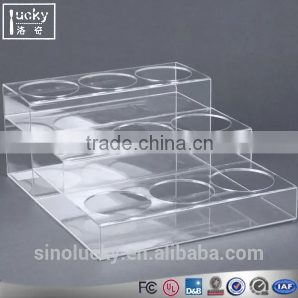 Acrylic 3 Tires Home Kitchen Seasoning Jar Bottle Display Bottle Rack