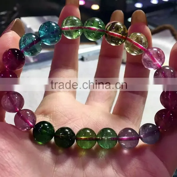 Popular Beautiful Clear Fine Tourmaline Bead Hand Chain photo-2