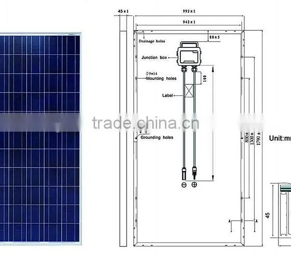 260w Poly/multi Crystalline Solar Panel Pv Module With Tuv Ce Cec Pv Cycle Soncap Approval Standard photo-2
