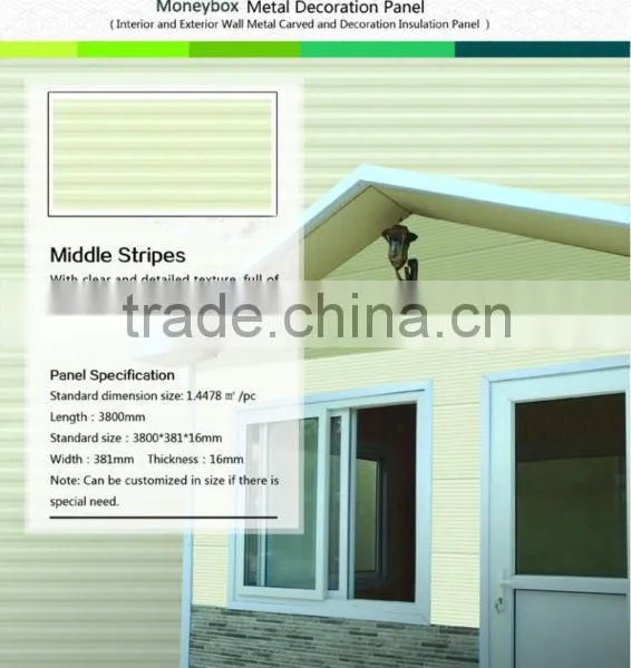 Decoration Wall Panel Aluminum Metal Cladding wall / Interior wall cladding board