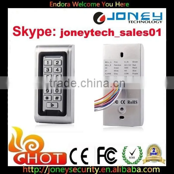 RFID Reader Proximity Card Access Control Keypad Metal 125kHz Waterproof