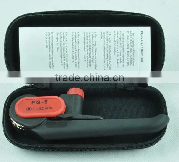 LSDHigh Quality PG-5 Circle Cable Stripping Tool, Cable Skinning Tool Ratchet Wire Stripper Cable Stripper photo-5