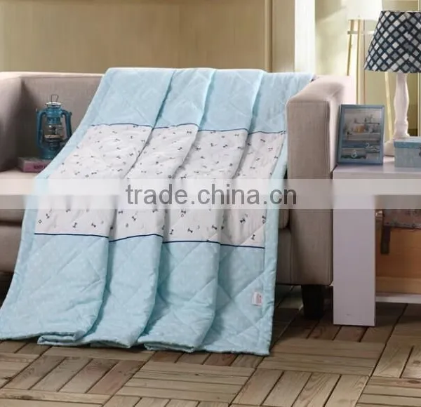 Hot-selling Brushed Microfiber Polyester Reversible Cashmere Silk Fitted Quilt / Comforter / Duvet