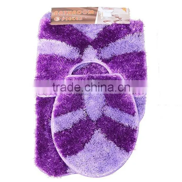 Microplush Soft Touch Durable Anti Slip Backing Shaggy Silk Polyester Carpet for Bath Room photo-5