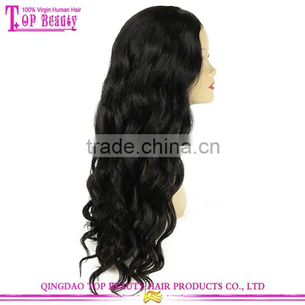 New Product 7A Grade Human Hair u Part Wig Unprocessed Cheap u Part Wigs for Sale photo-3
