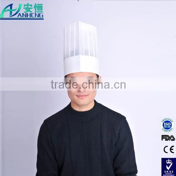 Disposable Paper Chef Hats/chef Hats for Catering Use/disposable Paper Products