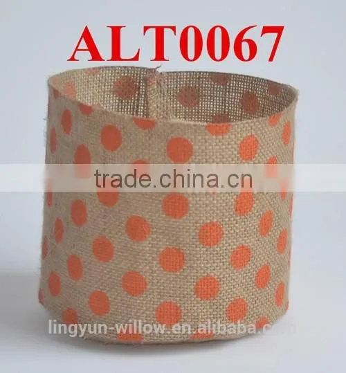 Jute Coated Fabirc Pot for Flowers