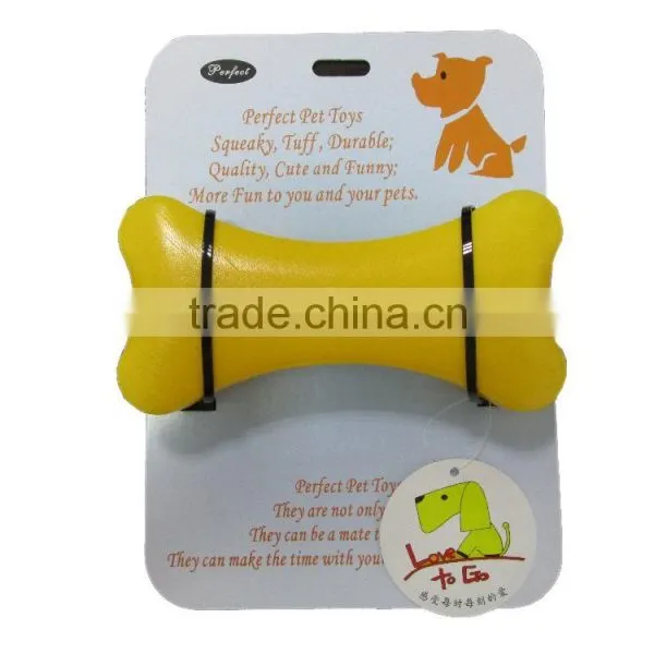 Bone Shaped PVA Dog Toy, Professional Training Squeaky Pet Toys