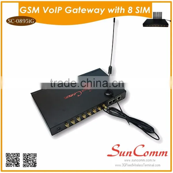 SC-0895iG Quad Band GoIP GSM Gateway With 8 Ports