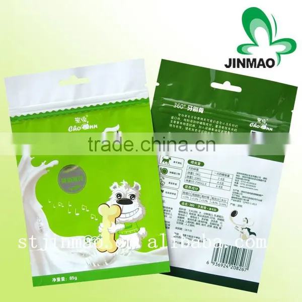 Hot Sale Laminate Material Plastic Pouch With Zipper Top