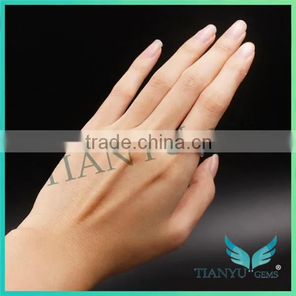 Wholesale New Style 14 K White Gold Engagement Ring 4.5mm Round Cut Moissanite Diamond Wedding Ring photo-5