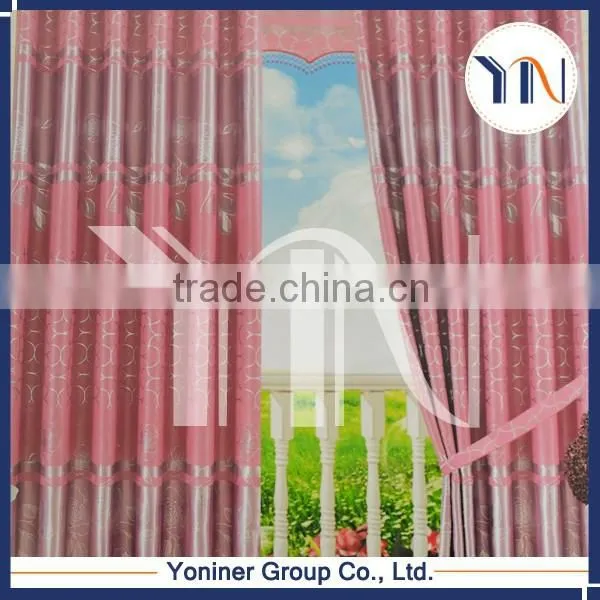 Foil Blackout Curtain Fabric, Red Stripe Curtain Fabirc, Kitchen Curtain and Valances