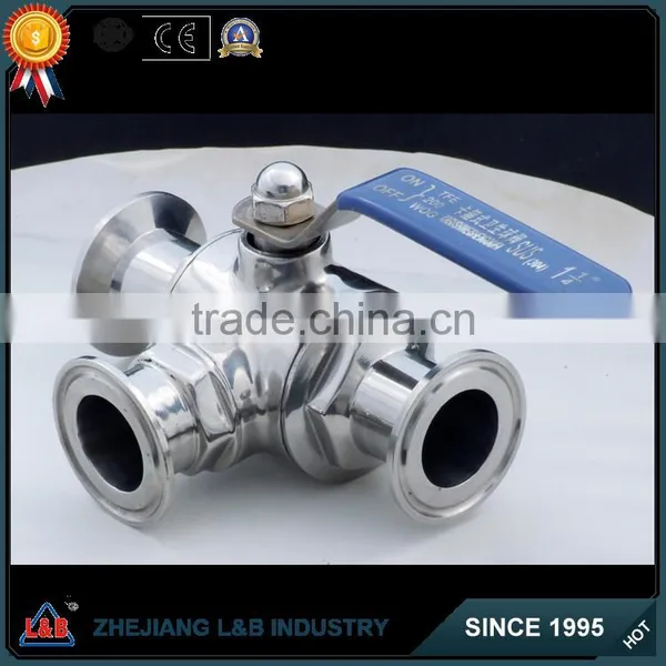 Sanitary Three Ways Ball Valve(Electric and Pneumatic) photo-2