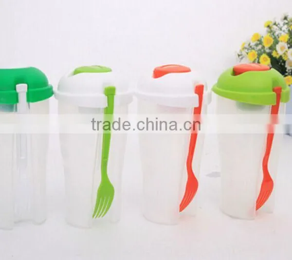 Fruit Salad Container Salad To Go Cup With Fork photo-6