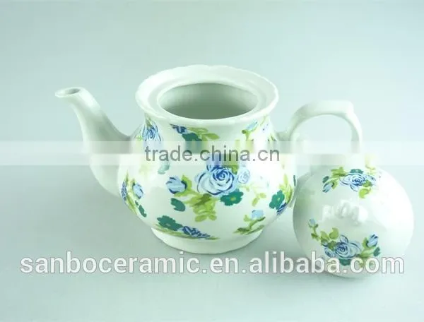 2015 Lastest Design Stock Ceramic Round Water Bottle, Colorful Decorating Teapot photo-3