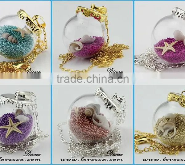 Hollow Decorative Clear Glass Ball for Making Diy Jewelry photo-5